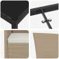 Preview: Garten Essgruppe mit Kissen 5 pcs Beige Poly-Rattan
