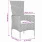 Preview: Garten Essgruppe mit Kissen 5 pcs Beige Poly-Rattan