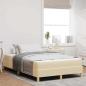 Preview: ARDEBO.de - Boxspringbett Creme und Braun 120 x 190 cm