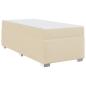 Preview: ARDEBO.de - Bettgestell Creme 90 x 190 cm Stoff