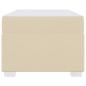 Preview: Bettgestell Creme 90 x 190 cm Stoff