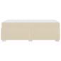 Preview: Bettgestell Creme 90 x 190 cm Stoff