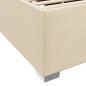 Preview: Bettgestell Creme 90 x 190 cm Stoff