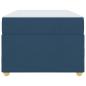 Preview: Bettgestell mit Matratze Blau 100 x 200 cm Stoff