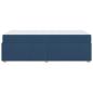 Preview: Bettgestell mit Matratze Blau 100 x 200 cm Stoff