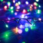 Preview: LED-Lichterkette mit 400 LEDs Mehrfarbig 13 m PVC