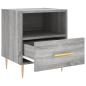 Preview: Nachttisch Grau Sonoma 40x35x47,5 cm Holzwerkstoff