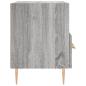 Preview: Nachttisch Grau Sonoma 40x35x47,5 cm Holzwerkstoff