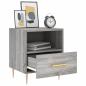 Preview: Nachttisch Grau Sonoma 40x35x47,5 cm Holzwerkstoff