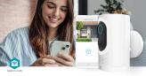 Preview: SmartLife Außenkamera | Wi-Fi | Spotlight | 3MP Full HD 1296p | IP65 | Max. Batterie-Lebensdauer: 6 Monate | Cloud Storage (optional) / microSD (not enthalten) | 5 V DC | mit Bewegungssensor | Nachtsicht | Weiss