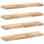 Preview: ARDEBO.de - Schweberegale 4 Stk. 80x20x4 cm Massivholz Akazie Unbehandelt