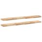 Preview: Schweberegale 2 Stk. 140x20x4 cm Massivholz Akazie Unbehandelt