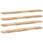 Preview: ARDEBO.de - Schweberegale 4 Stk. 140x20x4 cm Massivholz Akazie Unbehandelt