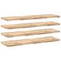Preview: ARDEBO.de - Schweberegale 4 Stk. 140x40x4 cm Massivholz Akazie Unbehandelt