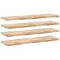 Preview: Schweberegale 4 Stk. 160x40x4 cm Massivholz Akazie Unbehandelt