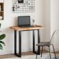 Preview: Tischplatte Rechteckig 100x50x4 cm Massivholz Akazie