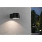 Preview: Paulmann LED Außenwandleuchte Capea Bewegungsmelder IP44 96x153mm 3000K 6W 500lm 230V, Aluminium, anthrazit (94453)