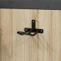 Preview: ARDEBO.de - Trensenhalter Wandmontage Schwarz Eisen