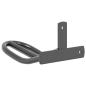 Preview: Trensenhalter Wandmontage Schwarz Eisen