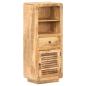 Preview: Highboard 45x32x110 cm Raues Mangoholz