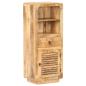 Preview: Highboard 45x32x110 cm Raues Mangoholz