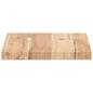 Preview: Schweberegal 60x20x2 cm Massivholz Akazie Unbehandelt