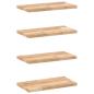 Preview: ARDEBO.de - Schweberegale 4 Stk. 60x20x2 cm Massivholz Akazie Unbehandelt