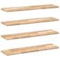 Preview: Schweberegale 4 Stk. 80x20x2 cm Massivholz Akazie Unbehandelt