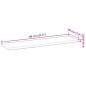 Preview: Schweberegale 4 Stk. 80x20x2 cm Massivholz Akazie Unbehandelt