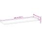 Preview: Schweberegale 2 Stk. 100x20x2 cm Massivholz Akazie Unbehandelt
