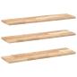 Preview: Schweberegale 3 Stk. 100x20x2 cm Massivholz Akazie Unbehandelt