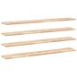 Preview: Schweberegale 4 Stk. 140x20x2 cm Massivholz Akazie Unbehandelt
