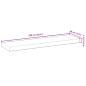 Preview: Schweberegale 4 Stk. 100x20x4 cm Massivholz Akazie Unbehandelt