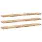 Preview: Schweberegale 3 Stk. 140x20x4 cm Massivholz Akazie Unbehandelt