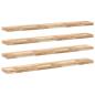 Preview: ARDEBO.de - Schweberegale 4 Stk. 160x20x4 cm Massivholz Akazie Unbehandelt