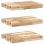 Preview: Schweberegale 3 Stk. 60x30x4 cm Massivholz Akazie Unbehandelt