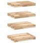 Preview: ARDEBO.de - Schweberegale 4 Stk. 60x30x4 cm Massivholz Akazie Unbehandelt