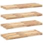 Preview: ARDEBO.de - Schweberegale 4 Stk. 80x30x4 cm Massivholz Akazie Unbehandelt
