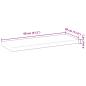 Preview: Schweberegale 4 Stk. 80x30x4 cm Massivholz Akazie Unbehandelt