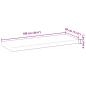 Preview: Schweberegale 4 Stk. 100x30x4 cm Massivholz Akazie Unbehandelt