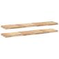 Preview: Schweberegale 2 Stk. 160x30x4 cm Massivholz Akazie Unbehandelt