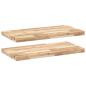 Preview: Schweberegale 2 Stk. 60x40x4 cm Massivholz Akazie Unbehandelt