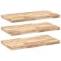 Preview: Schweberegale 3 Stk. 60x40x4 cm Massivholz Akazie Unbehandelt