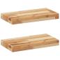 Preview: ARDEBO.de - Schweberegale 2 Stk. 60x20x4 cm Massivholz Akazie Ölbehandelt