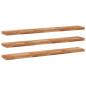 Preview: Schweberegale 3 Stk. 120x20x4 cm Massivholz Akazie Ölbehandelt