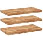 Preview: Schweberegale 3 Stk. 60x40x4 cm Massivholz Akazie Ölbehandelt