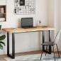 Preview: Schreibtischplatte Unbehandelt 120x60x4 cm Massivholz Akazie