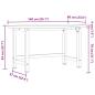 Preview: Werkbank 140x60x83 cm Massivholz Akazie Rechteckig