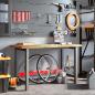 Preview: Werkbank 140x60x83 cm Massivholz Akazie Rechteckig