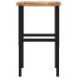 Preview: Werkbank 80x60x(73-99,5) cm Massivholz Akazie Rechteckig
